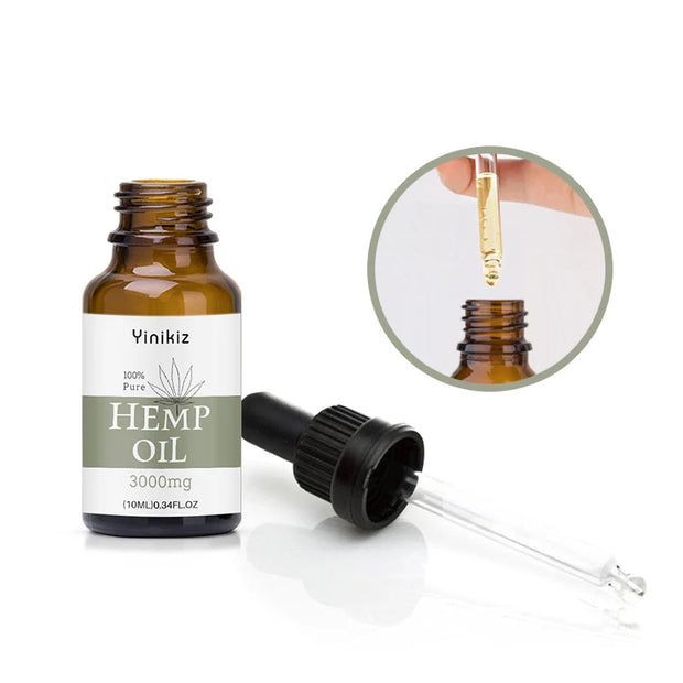 10ml 3000mg Hemp CBD Organic Essential  Hemp Oil